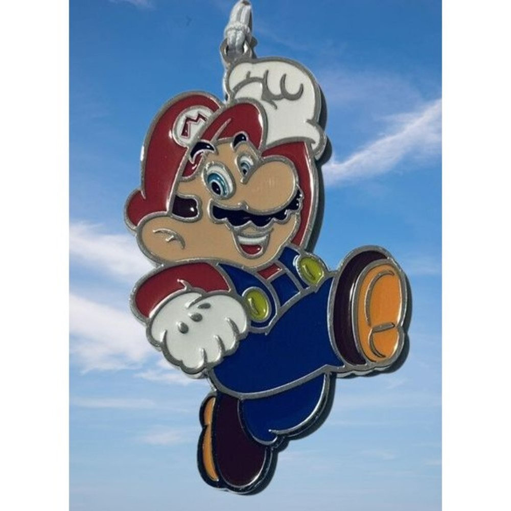 Super Mario Christmas Ornament Nintendo Hallmark 2022 2.75” Flat Metal Enamel - Picture 2 of 8
